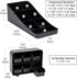 Mind Reader Tea Storage Cup and Condiment Station, Set of 2 Countertop Organizer for Kitchen (Black)