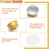 Aluminum Cups with Lids, 4.2oz 50Pcs Gold Disposable Cake Pans, Mini Cake Pans for Party, Wedding, Birthday