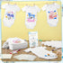 126 Set 25 25 24 1 50 Panitay Pcs Baby Shower DIY Bodysuit Bib Blank White Newborn Bodysuit Stencils Marker Sign