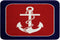 Feelyou Anchor Decor Bathroom Rugs, 16"x24" Red Blue White Stripes Ocean Bath Mats for Nautical Themed Bathroom
