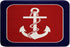 Feelyou Anchor Decor Bathroom Rugs, 16"x24" Red Blue White Stripes Ocean Bath Mats for Nautical Themed Bathroom