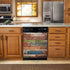 Old Wood Plank Dishwasher Magnetic Cover, Self Adhesive Magnet Refrigerator Decal, Home Appliances Decorative Stickers