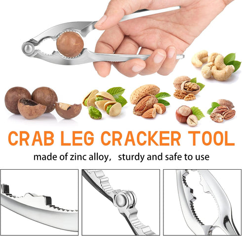 Set Set Restaurant(61 Zhehao Lobster Crackers and Picks Seafood Party Dinner Supplies Stainless Steel Crab Leg Tool