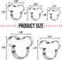 Pack of 5 Mouse Cookie Cutters – Stainless Steel Mouse Shaped Cutters in Different Sizes for Kids Boys Girls Fruit Cutters Vegetable Cutters for Baking Bento Box Bakeware for Holiday Birthday Party by Killer's Instinct Outdoors
