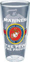 Tervis 24oz Marines Double Walled Insulated Tumbler Travel Cup - No Lid, Made in USA, Keeps Drinks Cold & Hot, Pride