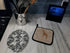 Caroline's Treasures BB1001-BL-BN-PTHD Giraffe Burlap and Brown Pair of Heat Resistant Pot Holders, 7 1/2 x 7 1/2