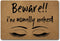 Welcome Funny Door Mat, Personalized Doormat with Anti-Slip Rubber Back (23.6 X 15.7 inch)
