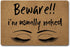 Welcome Funny Door Mat, Personalized Doormat with Anti-Slip Rubber Back (23.6 X 15.7 inch)