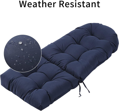 High Back Adirondack Chair Cushions | Weather-Resistant Tufted Seat Pads