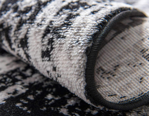Unique Loom Sofia Collection Area Rug - Salle Garnier, 2' 2" x 3' 1", Black/Ivory Rectangle