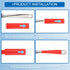 uxcell Red Silicone Pan Handle Sleeve, Heat Resistant Cover for Cast Iron Frying Pan Holder (S)