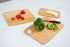 Lipper International Bamboo Wood Thin Cutting Board with Oval Hole, Assorted Sizes, Set of 3