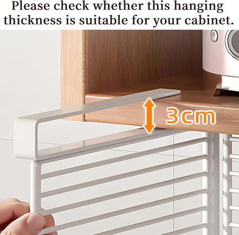 SSYYGET Closet 14.2 inches) Under Shelf Organizer, Detachable Under Shelf Basket, Metal Hanging Under Desk Basket