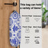 Mexican Talavera Bird Mandala Boho Plastic Bag Holder, Wall Mount Grocery Bag Dispenser for Home Decor