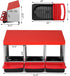 3-Compartment VINGLI Chicken Nesting Box Roll-Out with Plastic Baskets, Egg Nesting Boxes for Hens, Chicken Coop Laying