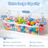 3 Criusia Extra Large Bath Toy Organizer with Compartments and Multiple Pockets, Quick-Dry Mesh Bathtub Storage
