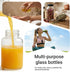 20 4 oz pcs Mini Glass Juice Bottles with Caps for Juicing & Smoothies, Reusable Empty Clear Bottles with Label, Funnel
