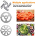 10 PCS Meat Grinder Blades, Stainless Steel Parts for Size 5 Stand Mixer and Meat Grinder Accessories