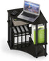 FURINNO Turn-N-Tube Space Saving Corner Desk, Espresso/Black