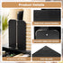 Coffee Station Organizer for Countertop, 4 Compartment Bamboo Coffee Bar Accessories and Disposable Cup Dispenser