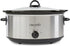 Crock-Pot 7 Quart Oval Manual Slow Cooker, Stainless Steel (SCV700-S-BR), Versatile Cookware for Families