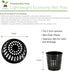 xGarden - Lightweight Economy Net Pots - Thin Lip & Slotted Sides for Hydroponics & Aquaponics - UV Resistant & BPA