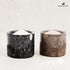 3" Inch Set 2 Countertop Radicaln Marble Salt Cellar with Lid and Tray Oceanic & Black Handmade of Seasoning Jars