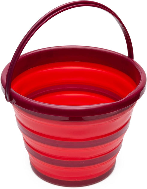 Cambridge Robert Irvine 10-Quart Collapsible Ice Bucket, 1 Count, Red