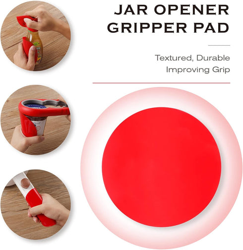 Astofli 5 Pack Jar Opener for Seniors with Arthritis, Easy Twist Lid Opener with 2 Rubber Jar Grippers, Multi Can