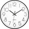 Foxtop 12 Inch Black Wall Clock, Silent Non Ticking Quartz Battery Operated Round Clock for Home Office Decor