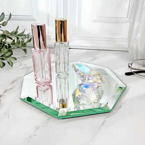 Plymor 6" Beveled Glass Mirror, 5mm Thick Octagon