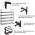 6-Tier Metal Shoe Rack, Stackable Shoe Tower, Shoe Storage Organizer Metal Cabinet Durable Multifunctional Shelf