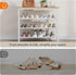 3 4-Tier Closet 9-12 WN94XJ01 HOOBRO Shoe Rack with PU Shelves, Shoe Storage Organizer for and Entryway, Holds Pairs