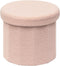 B FSOBEIIALEO Storage Ottoman Cube, Round Ottomans with Storage Foot Stool Footrest