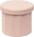 B FSOBEIIALEO Storage Ottoman Cube, Round Ottomans with Storage Foot Stool Footrest
