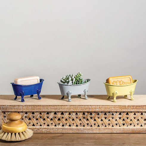 Mini Blue Bathtub Soap Dish