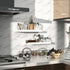 Set 2, 17 Inch Love-KANKEI Floating Shelves Wall Mounted of Rustic Wood Wall Shelves for Storage, Bedroom Living Room