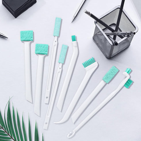 Small Cleaning Brushes Set, 8Pcs Detailed Cleaning Tool for Windows, Doors, Bottles, Car, and More