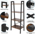 4-Tier ZENY Bookshelf, Ladder Bookcase, Multifunctional Ladder-Shaped Plant Flower Stand Rack Bookrack Storage Shelves