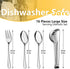 Pleafind 16 PCS Serving Utensils, Stainless Steel Serving Utensils Set with Serving Spoons, Slotted Serving Spoons, Serving Forks and Serving Tongs, Serving Utensils for Parties Buffet Banquet by Pleafind