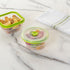 Restaurantware-Fresh Hero 16 Ounce Storage Containers - Durable Airtight Food Containers, Green Silicone