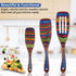Spurtle Set, Wooden Utensils for Cooking, WOSPONFAN Kitchen Utensils Set, Pakkawood Kitchen Tools