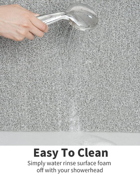 24x24 Non Slip Shower Mat, Comfortable Bath mat for Textured Surface,Quick Drying Easy Cleaning Shower Floor Mat
