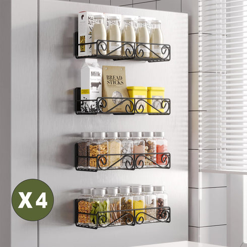 4 Pack Magnetic Spice Organizer - for Refrigerator