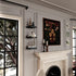 PopiShelves 9 Inch Set 3 Small Floating Shelves for Wall - Square Black Shelves for Bedroom, Living Room, Bathroom