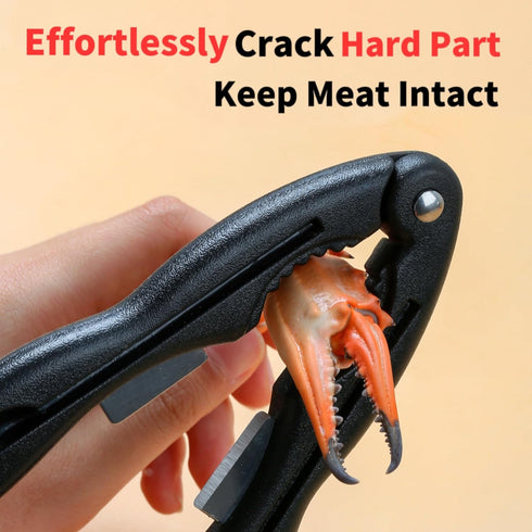 2PCS Set Crab Crackers and Tools Multifunctional Crab Leg Crackers Efficient Lobster Crackers Sturdy Seafood Crackers