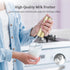 Battery Operated Coffee Frother by ELMWAY, Stainless Steel Electric Whisk, Mini Milk Frother Handled for Coffee, Latte