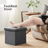 15 inches 300lbs, YOUDENOVA Storage Ottoman Cube, Foldable Storage Boxes, Padded Seat for Dorm Living Room, Support