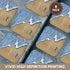3dRose Set of 8 Soft Coasters - Print of Beach Shore with Enjoy and Flip Flops (CST_214442_2)