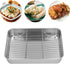 Nonstick Roasting Pan, Small Roasting Pan with Flat Rack, Professional Roast Pan Set